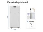 AURONIC AU3262 - Airco Mobiel -7.000BTU Mobiele Airco Wit 7000 BTU/h - Afbeelding 4