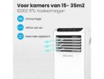 AURONIC AU3134 - Airco Mobiel -10.000BTU Mobiele Airco Wit - Afbeelding 3