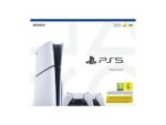 Sony PlayStation 5 Slim Disc Console Bundel + 2 DualSense Draadloze Controllers – 1 TB SSD – Wit/Zwart